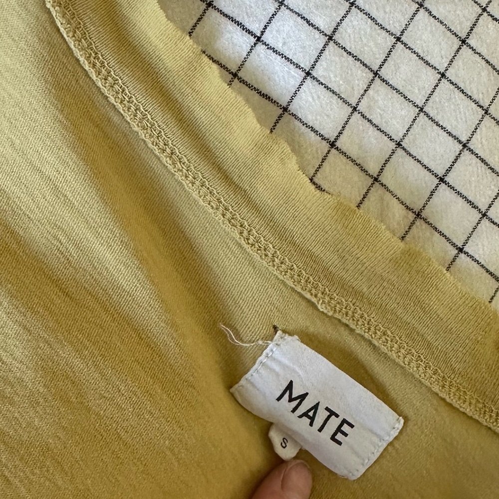 MATE THE LABEL mustard tee